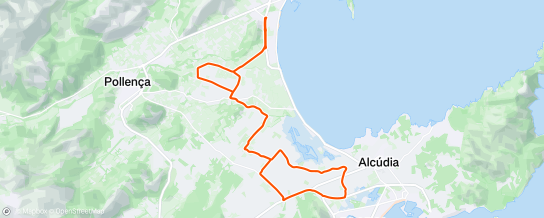 Map of the activity, Evening Ride