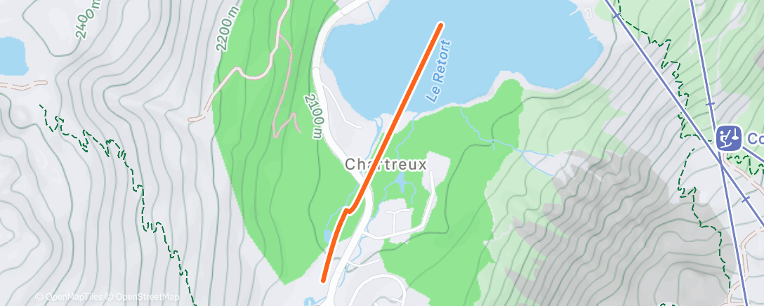 Карта физической активности (Afternoon Alpine Ski)