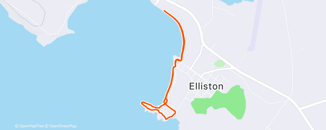 Map of the activity, Afternoon Trail Run