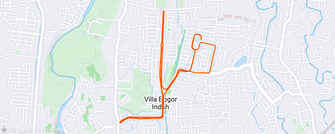 Map of the activity, Morning Run