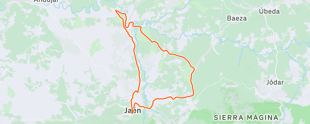 Карта физической активности (Bicicleta por la mañana)