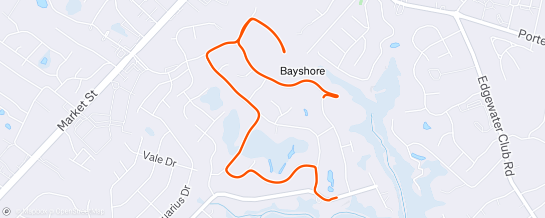 Map of the activity, Morning Walk