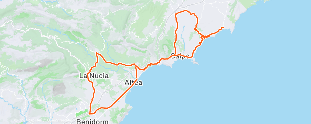 Map of the activity, Training camp 🇪🇸 - Day 5
Endurance post gym 🏋🏼‍♀️