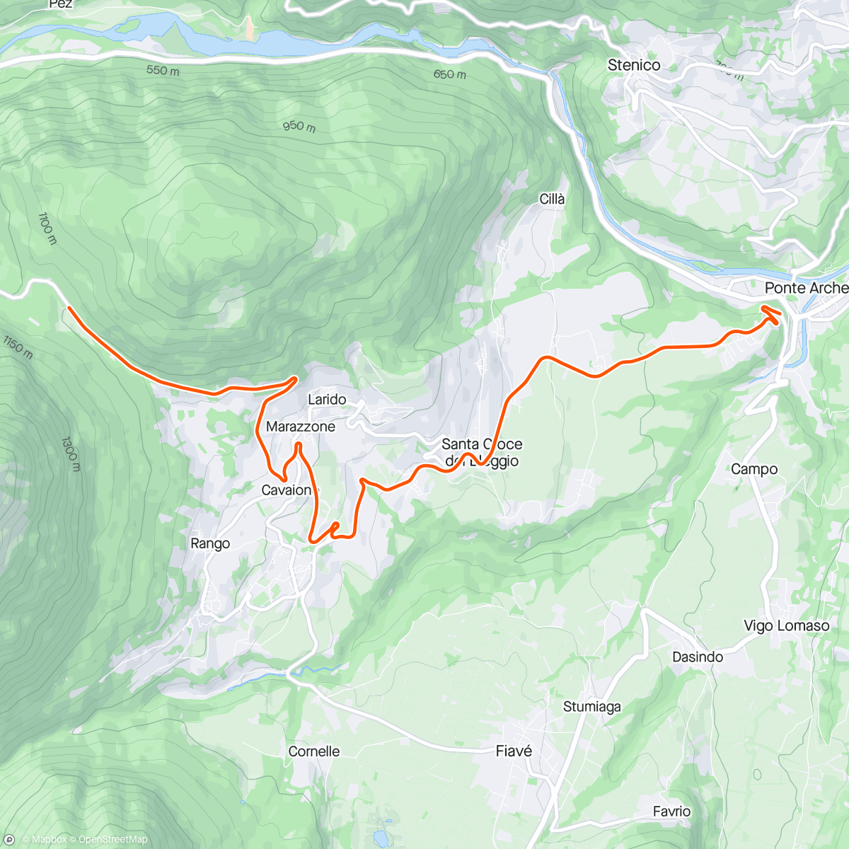 Map of the activity, ROUVY - Passo Durone | Italy