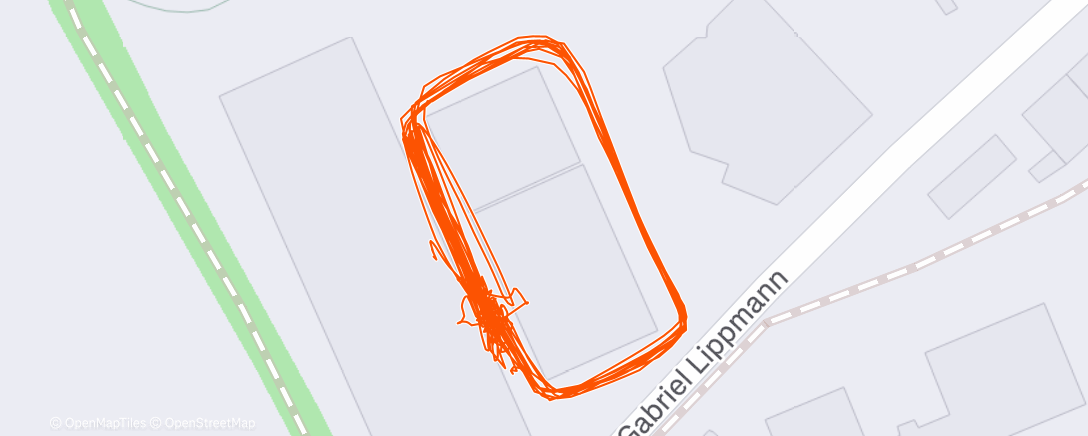 Map of the activity, Hyrox training