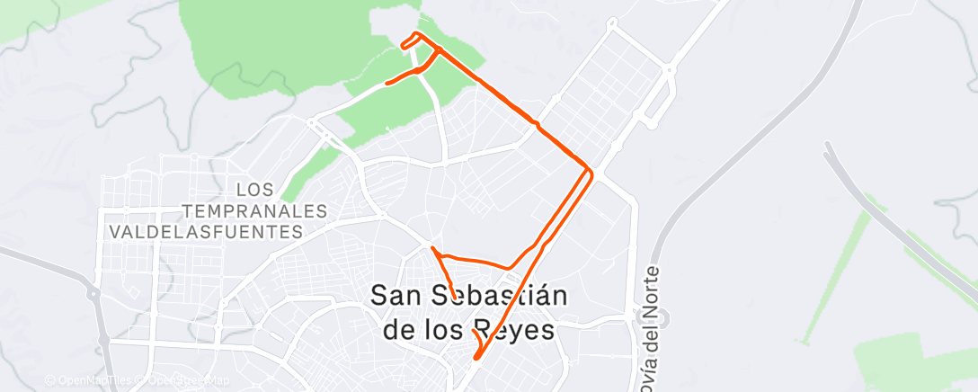 Map of the activity, Sanselvestre 2025