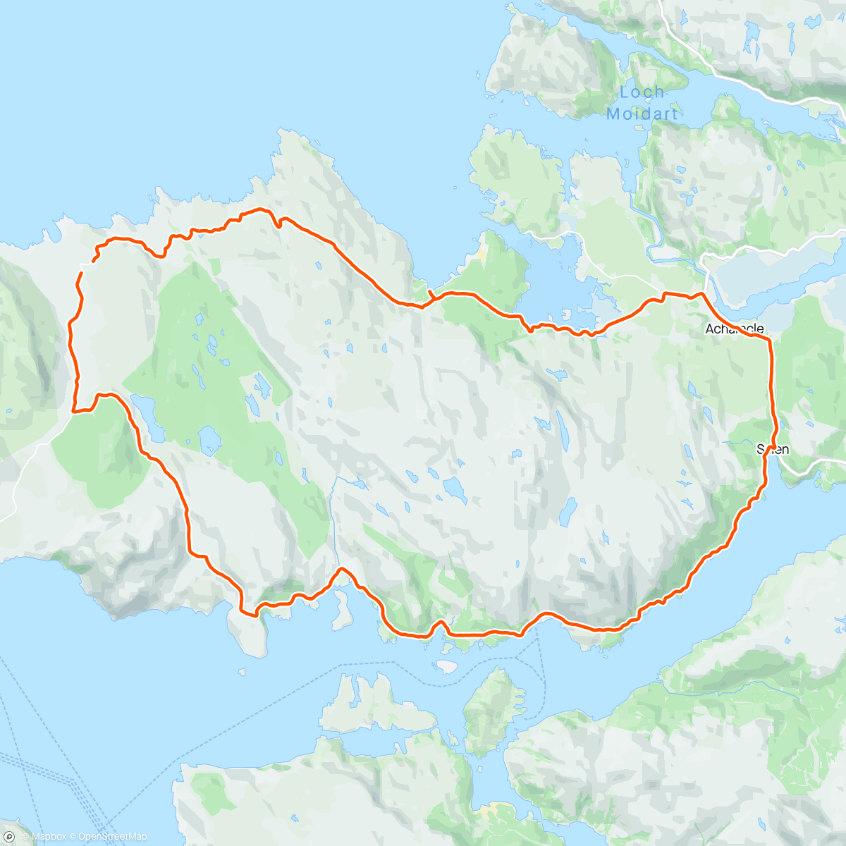 Map of the activity, Lost roads