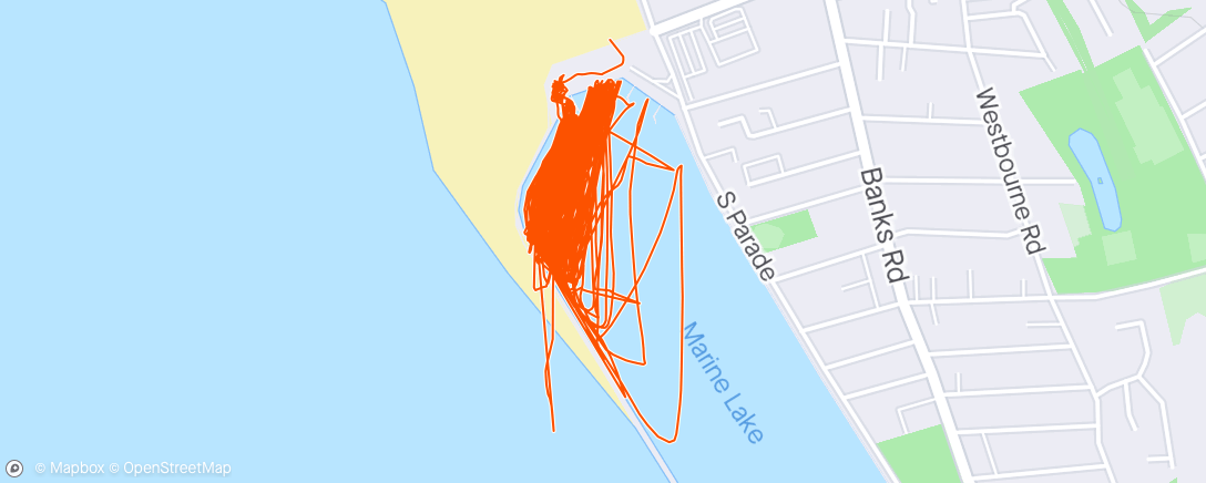 Map of the activity, West Kirby Windsurfing