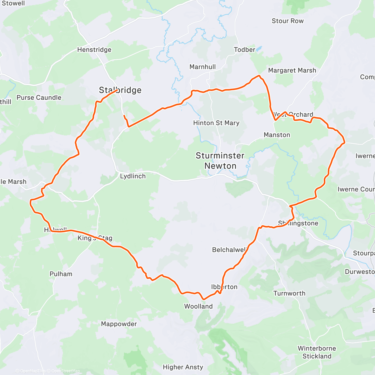 Map of the activity, Gravel Bike - Xmas Day
