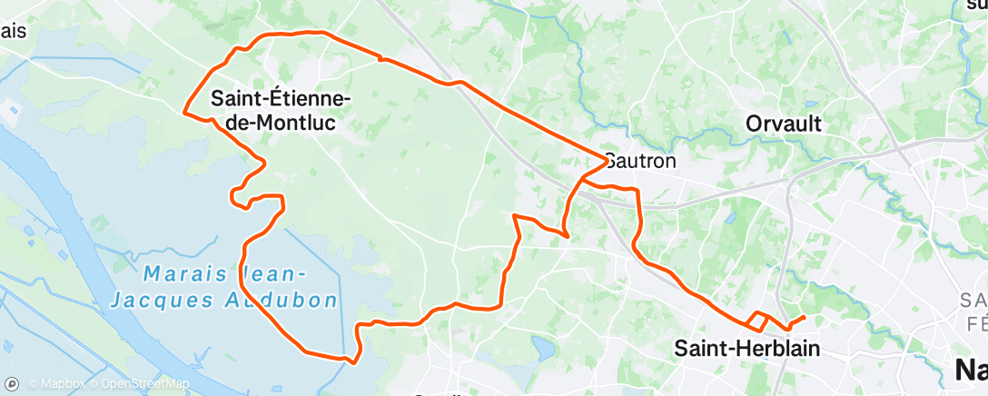 Map of the activity, Sortie le midi