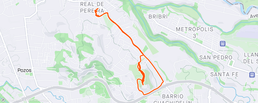 Mapa de la actividad, Morning E-Mountain Bike Ride