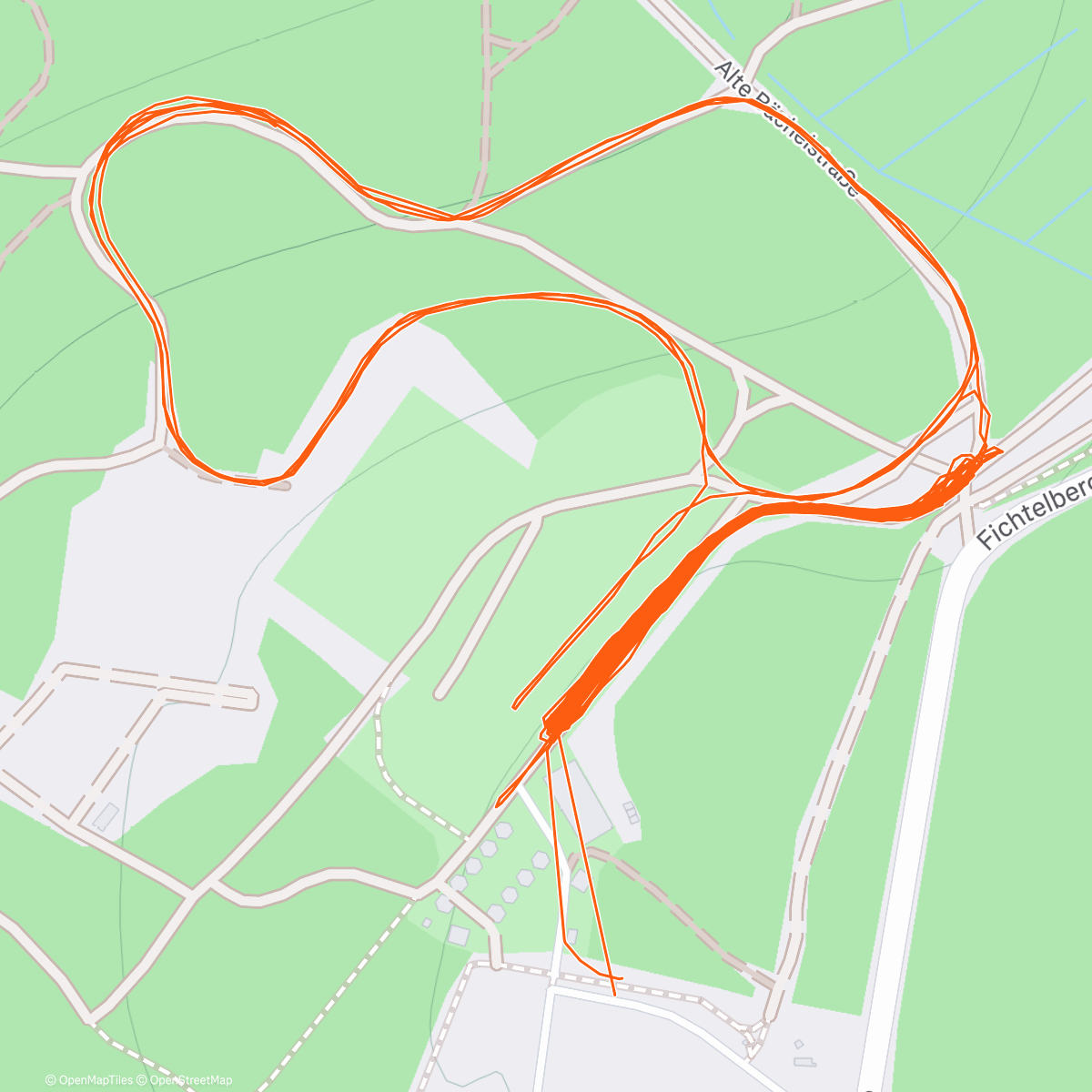 Карта физической активности (Afternoon Nordic Ski)