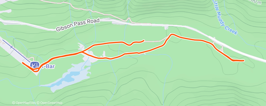 Карта физической активности (Lunch Nordic Ski)