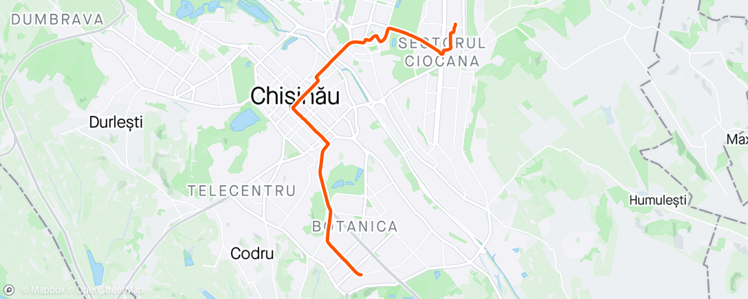 Karte der Aktivität „Вечерний велозаезд”
