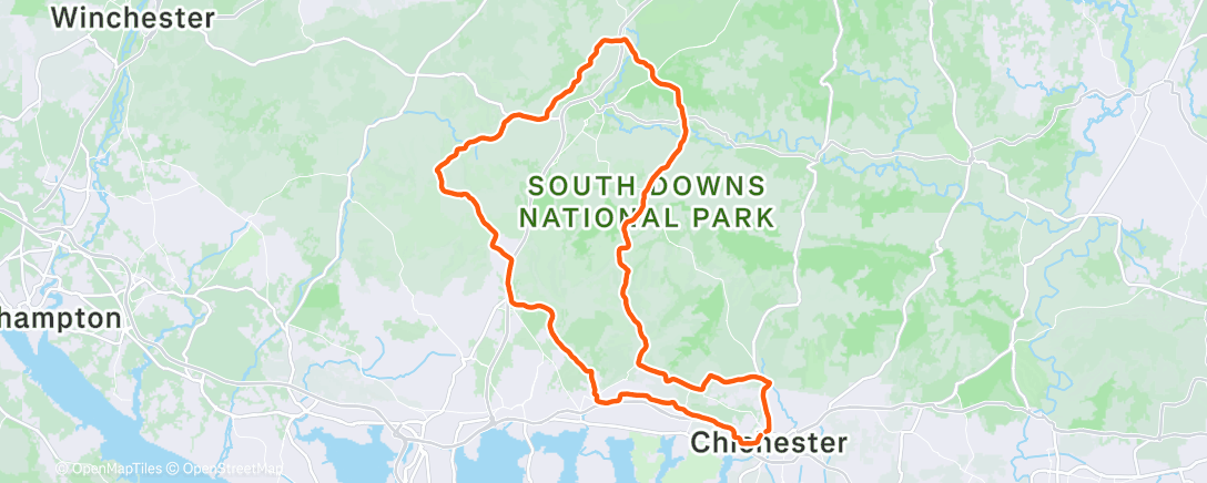 Map of the activity, Morning Ride