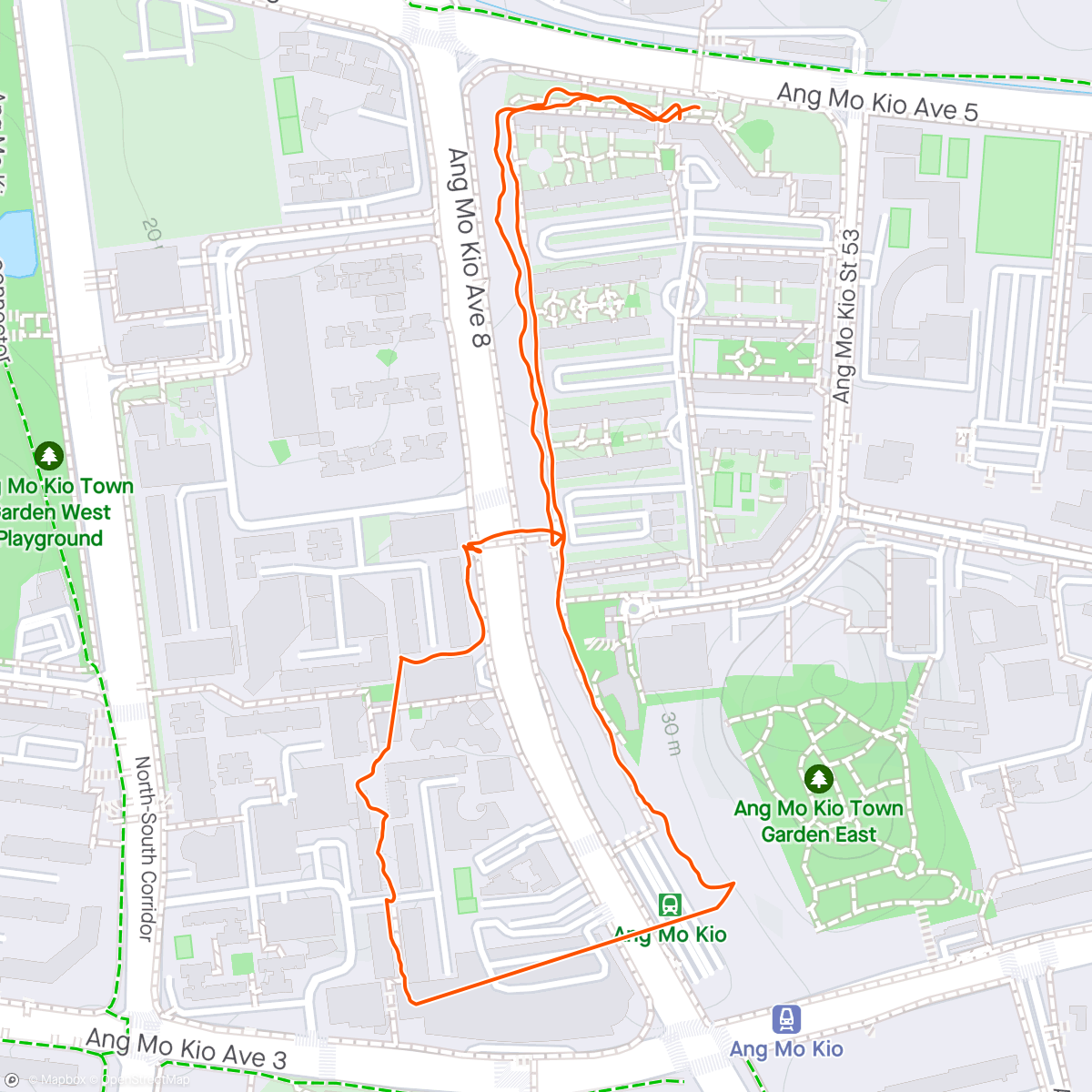 Map of the activity, Afternoon shuffle