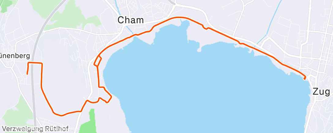 Map of the activity, Percurso da tarde