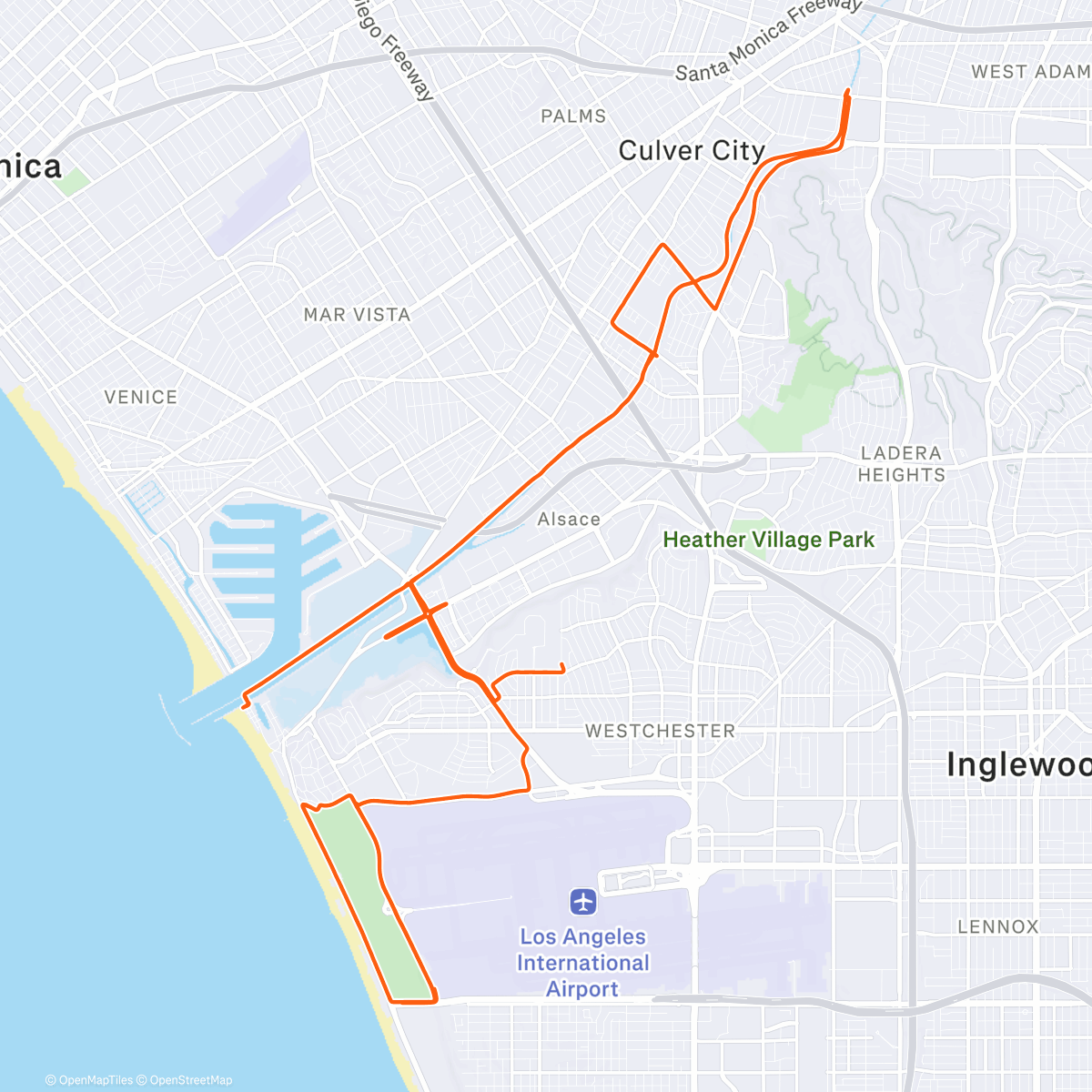 Map of the activity, Afternoon Ride