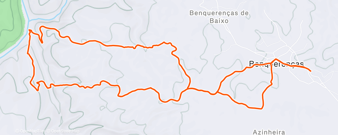 Map of the activity, Morning Trail Run