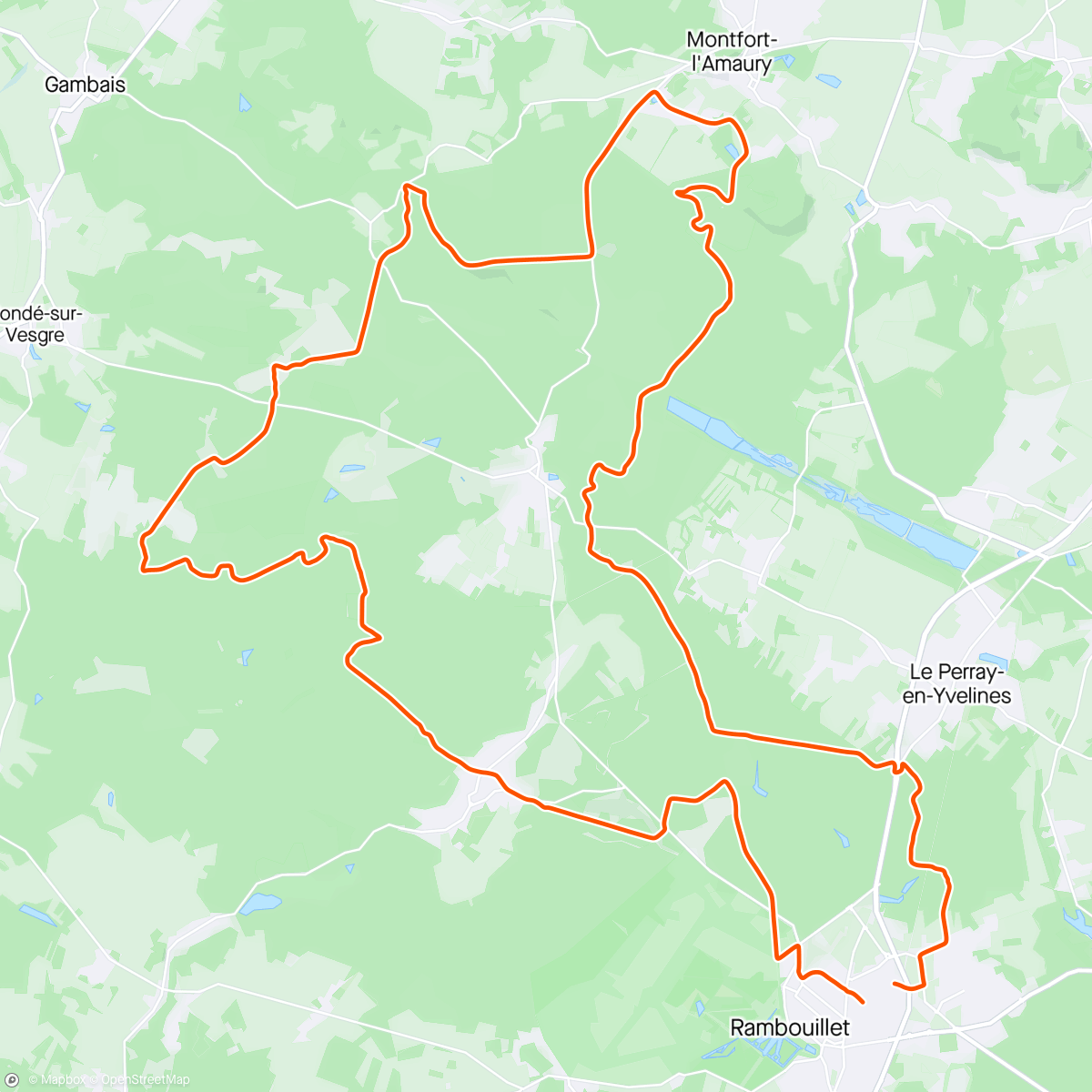 Mapa de la actividad, Sortie vélo le matin