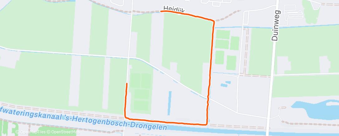 Map of the activity, Ochtendwandeling