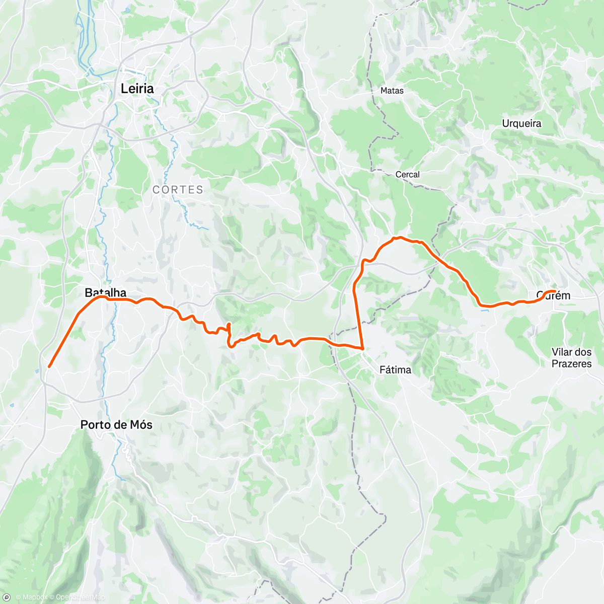 Map of the activity, ROUVY - La Vuelta 2024 | Raceday | Stage 2 - Ourém