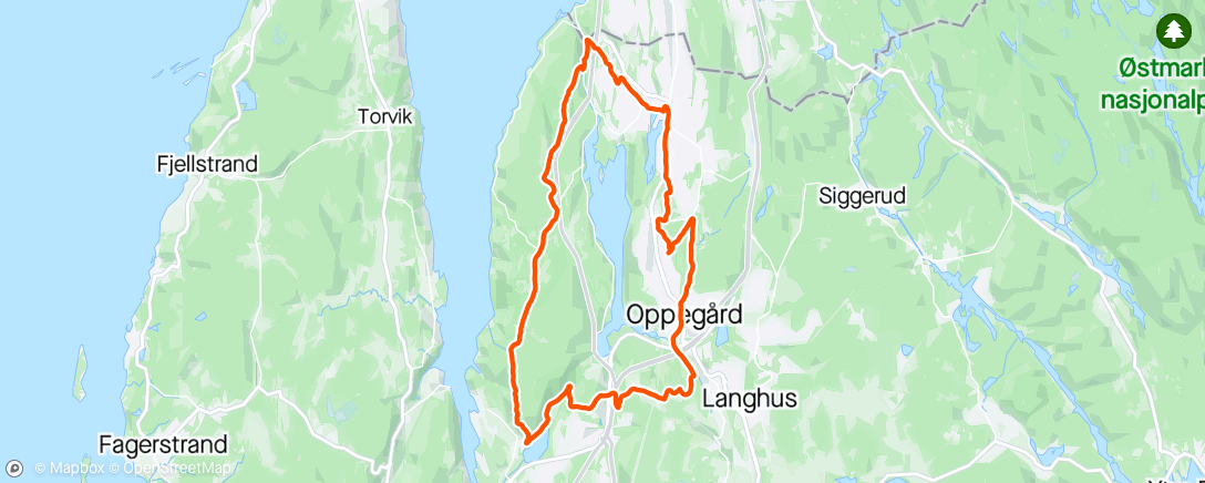 Map of the activity, Over Svartskog
