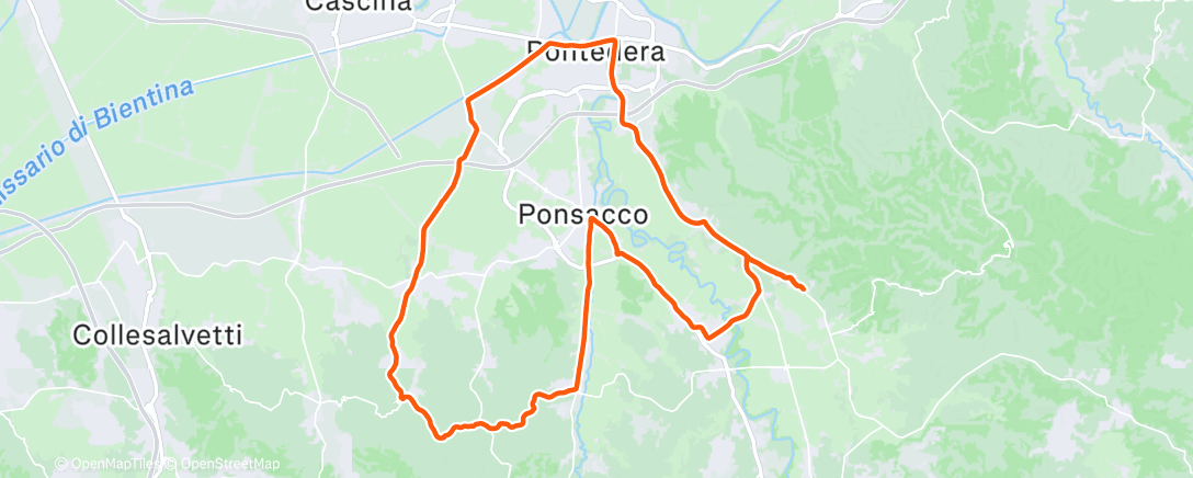 Map of the activity, Pedalata mattutina 🎅🏼