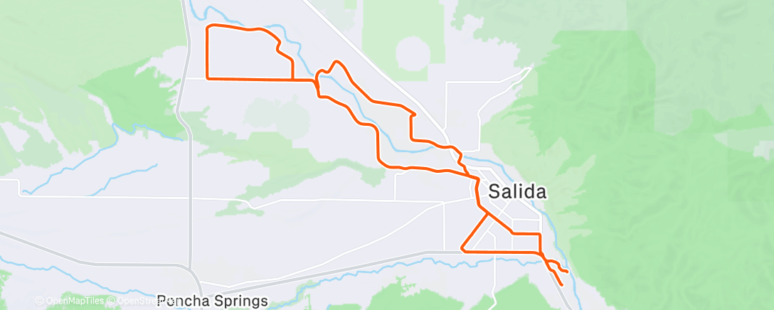 Карта физической активности (Afternoon Ride)