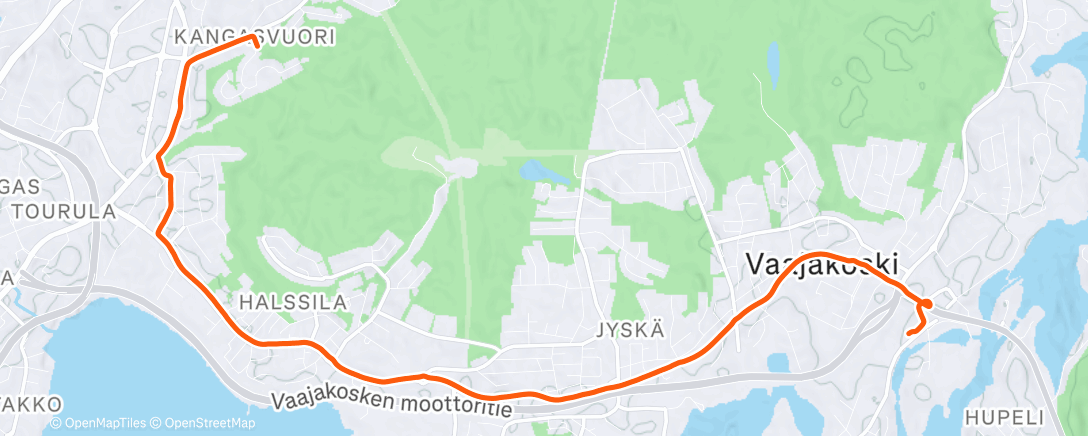 Карта физической активности (Töihin)