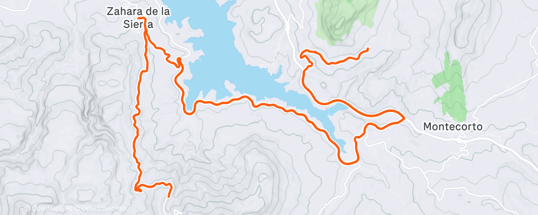 Map of the activity, Cyclisme