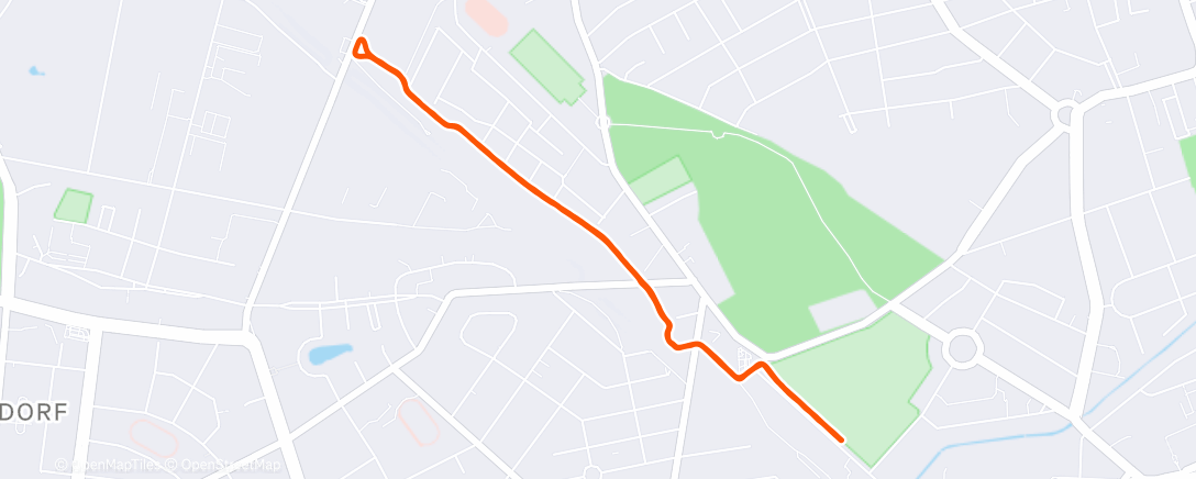 Map of the activity, Morning Run