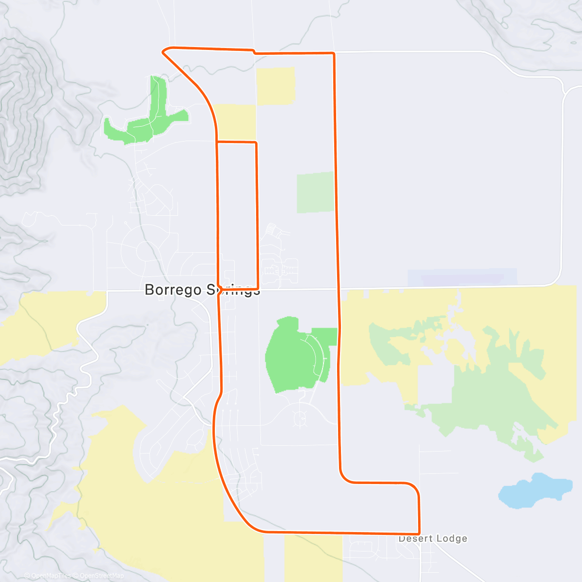 Map of the activity, Abnutzungskampf in der Wüste
