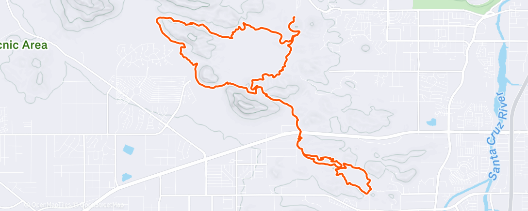 Map of the activity, Starr Pass w/Grobe