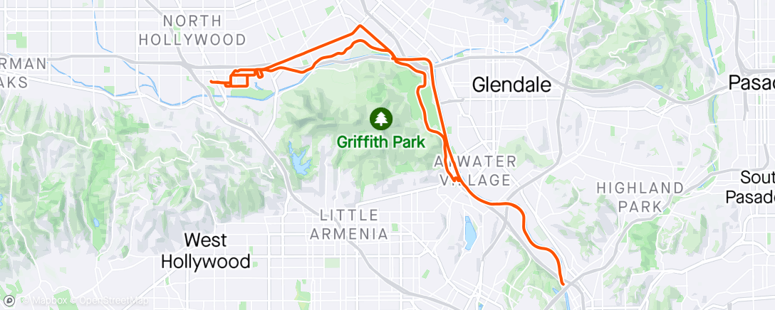 Map of the activity, Another "faster than usual because I tried to keep up with a stranger" ride