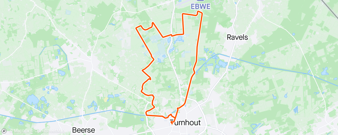 Map of the activity, Morning Run