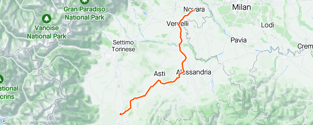 Map of the activity, Giro d’Italia #3 🇮🇹