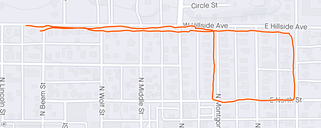 Map of the activity, Wife Walk