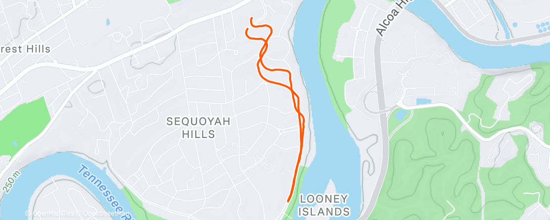 Mappa dell'attività Lunch Run