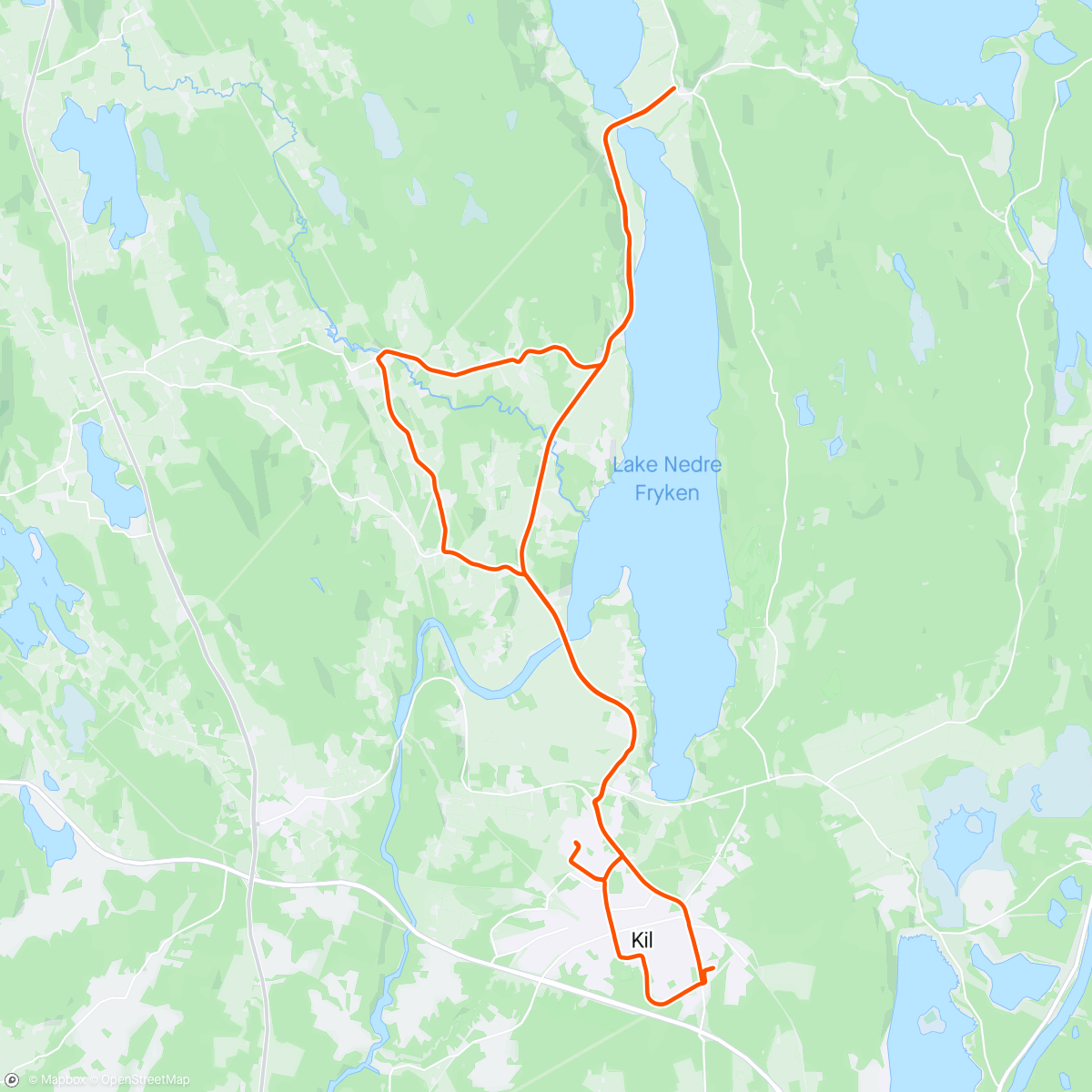 Map of the activity, Evening Ride 😀👍🇸🇪