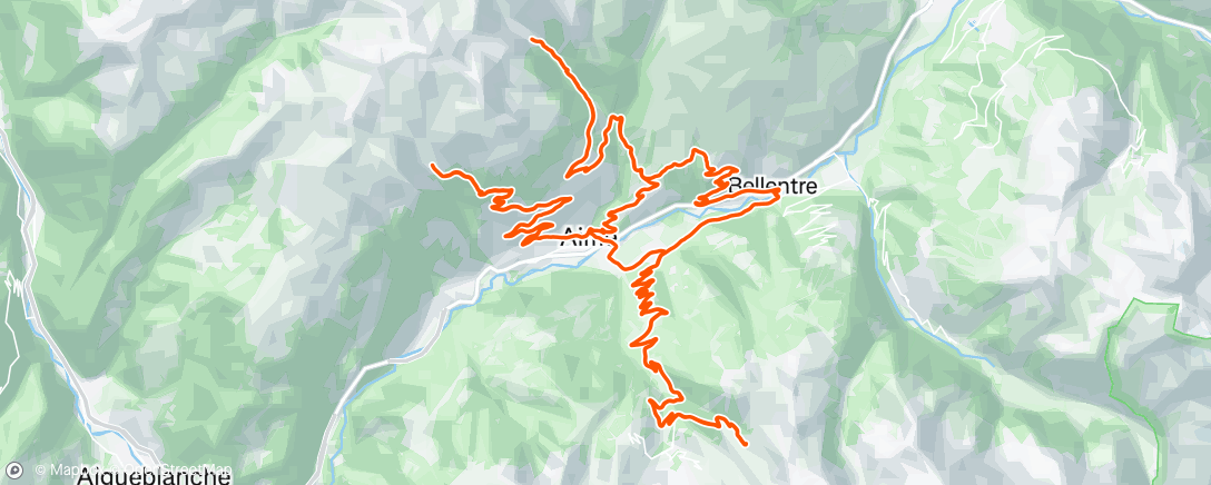 Map of the activity, La Plagne #11
