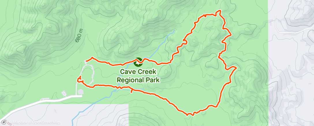 Map of the activity, Family Hike