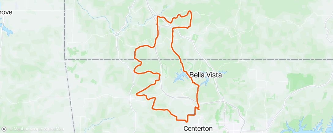 Map of the activity, Double Barrel Gravel Ride