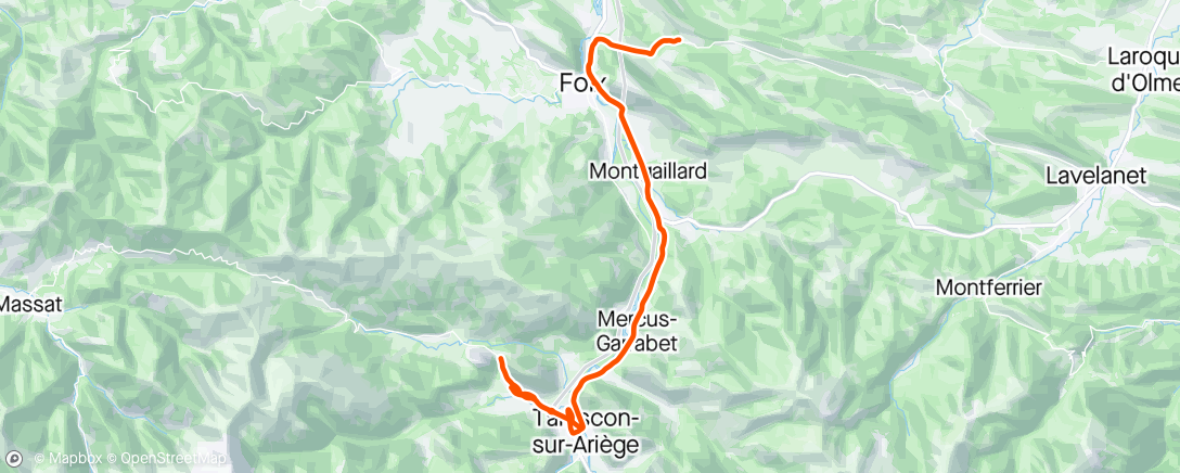 Map of the activity, Sortie vélo le midi 💨