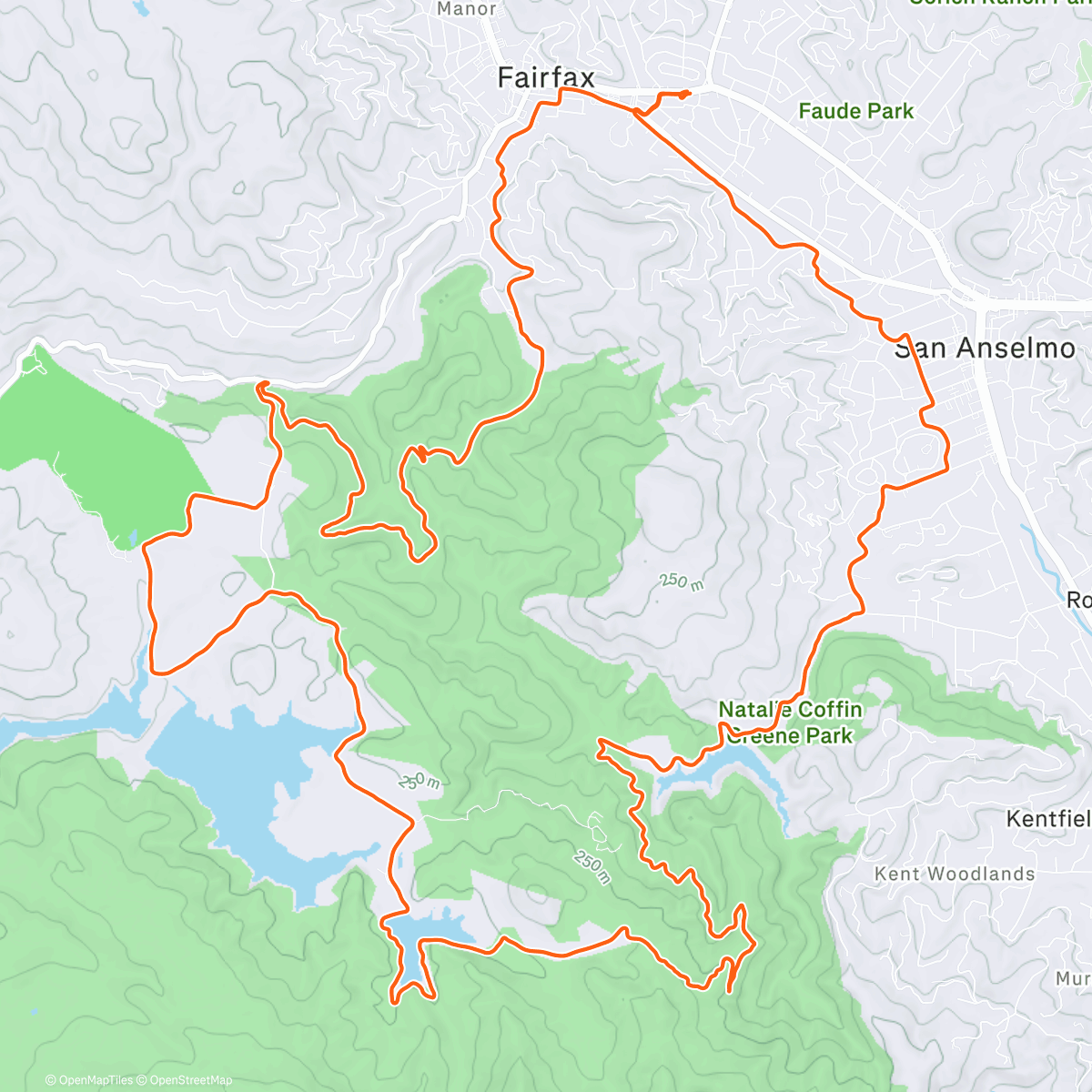 Map of the activity, Gentleman’s Loop with Andrew 🚲 🚲