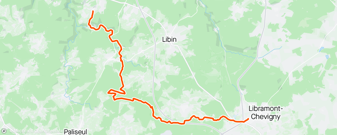 Mapa da atividade, 3-daagse Entre Lesse et Lomme - Etappe 3/3