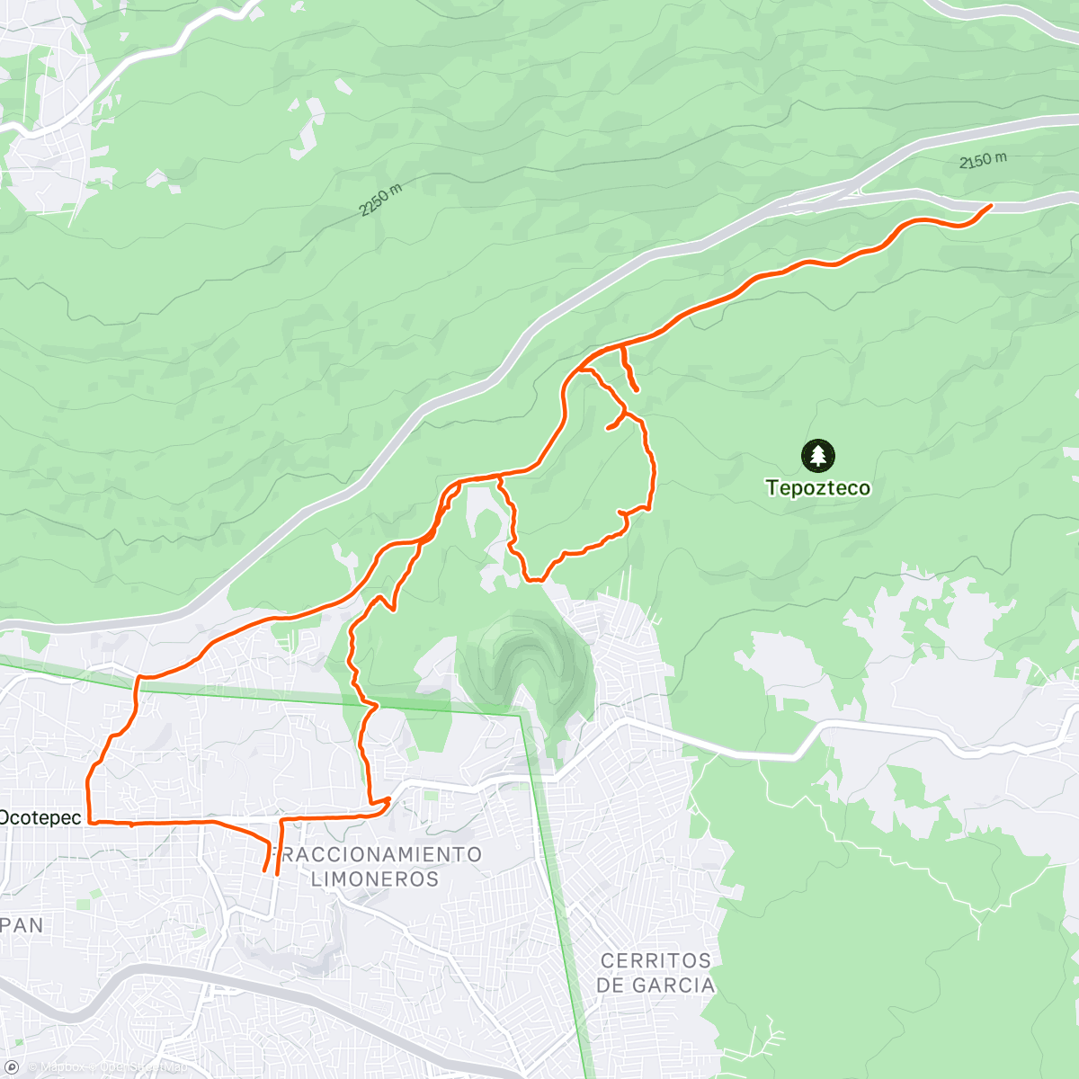 Map of the activity, Vuelta ciclista por la mañana