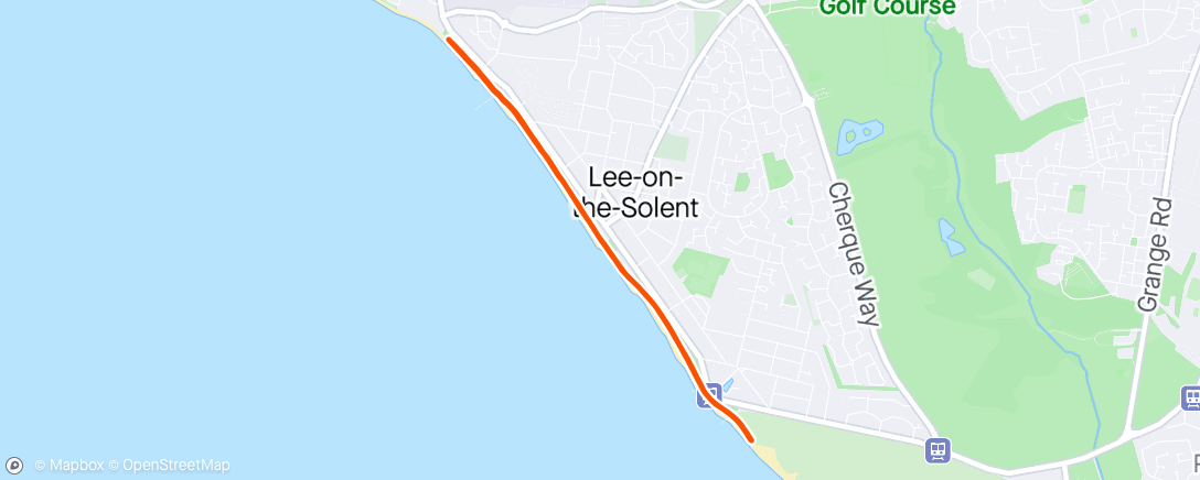 Mappa dell'attività Lee-on-Solent Parkrun