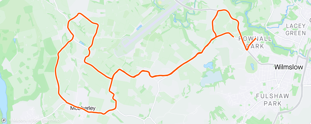 Map of the activity, Wilmslow Half Marathon - 75:46