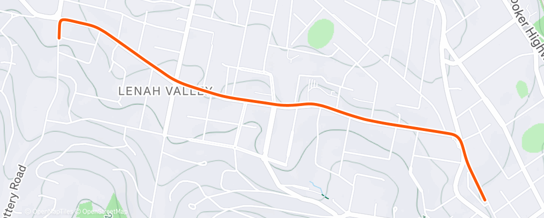 Map of the activity, Lenah Valley